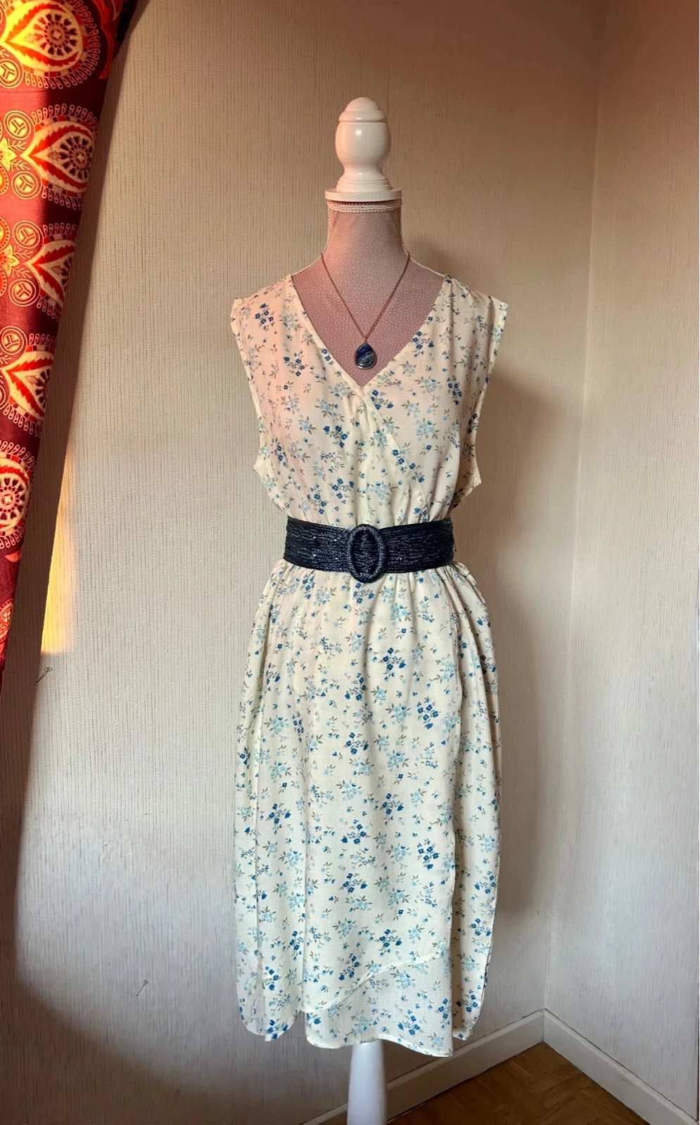 🩵🌿Vestido floral Amy Jane London boêmio cottagecore campestre pradaria romântico floral M/38🌿🩵 – photo 15